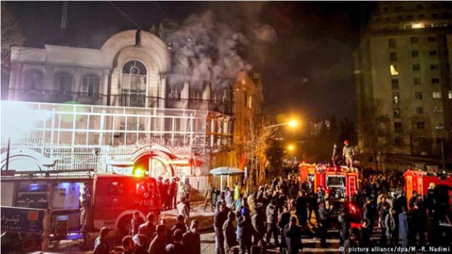 سفارت عربستان سعودی در کابل حمله  بر سفارت این کشور در ایران را محکوم کرد